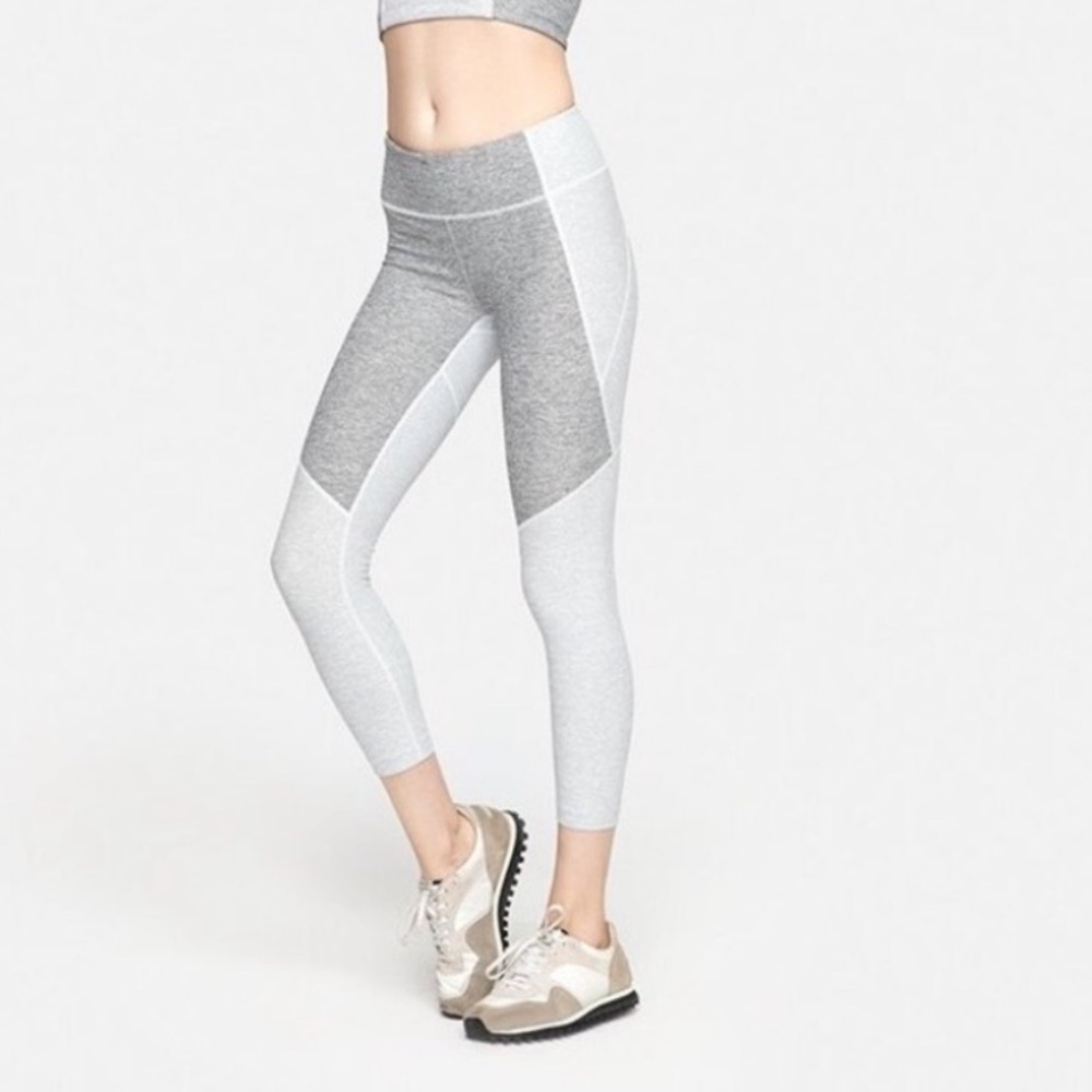 Outdoor Voices Gray Colorblock Legging